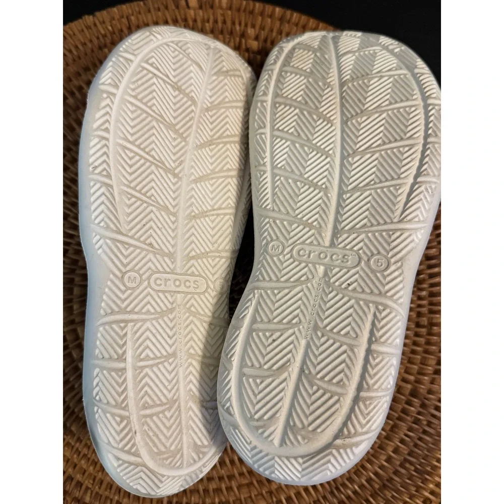 Crocs Swiftwater Wave Mens Navy Blue White Water Sandals Shoes Size M5